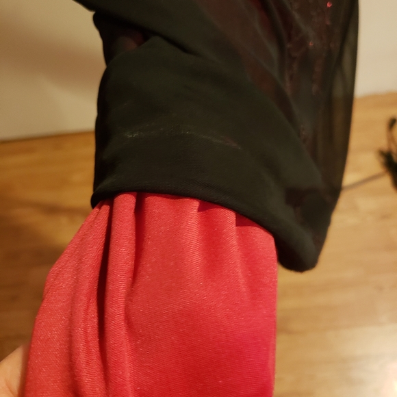 Women's Sleeveless Beaded Cocktail Dress - Picture 4 of 6